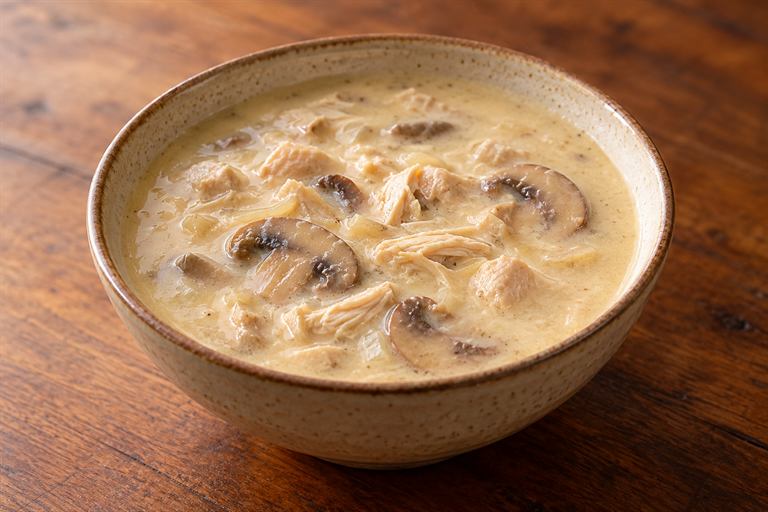 شوربة كريمة بالفراخ