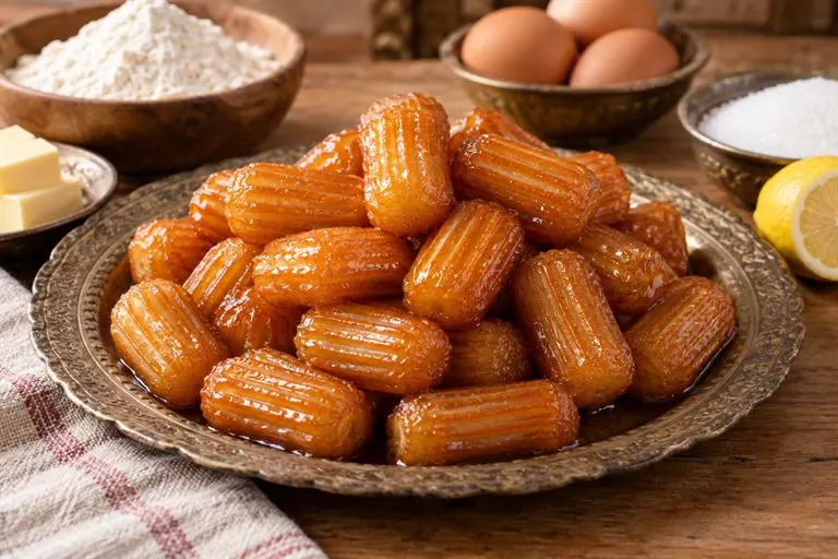 Balah El Sham (Syrup-Soaked Fried Choux)