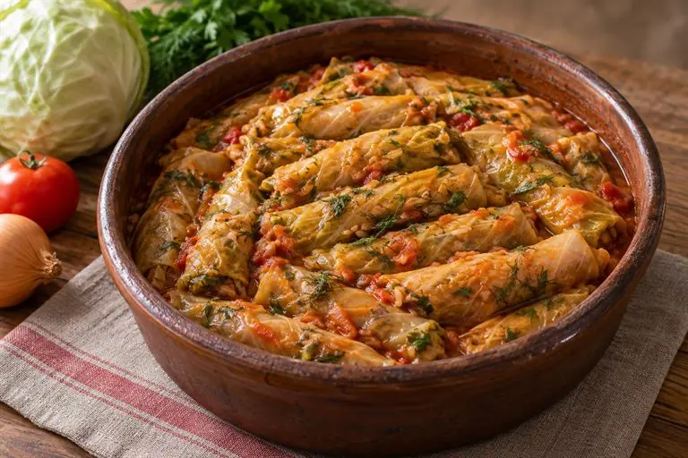 Mahshi Cabbage (Stuffed Cabbage Rolls)