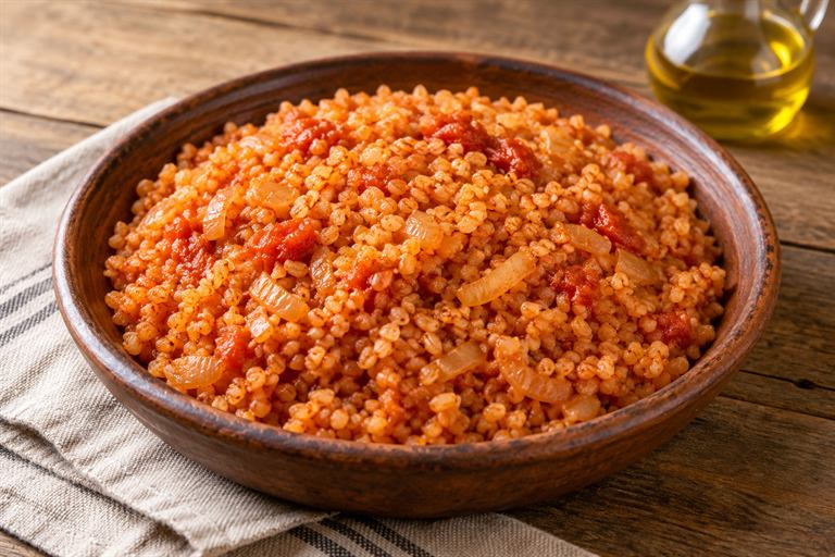 برغل بالبندورة