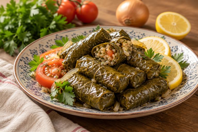 يالنجي (ورق عنب بالزيت)
