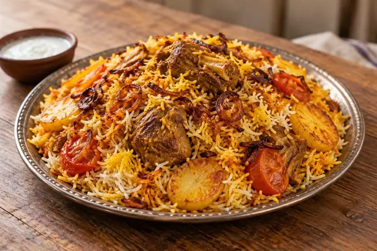 Zurbian (Adeni Spiced Rice with Meat)