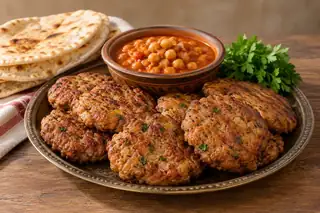Arook (Iraqi Meat & Herb Fritters)