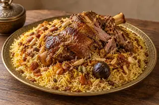 Quzi (Lamb over Spiced Rice)