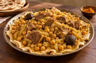 Lamb Tashreeb (Bread in Lamb & Chickpea Broth)