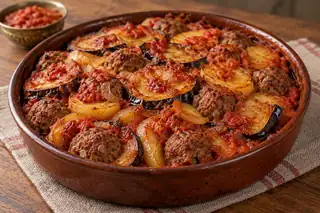 Tepsi Baytinjan (Iraqi Eggplant Bake)