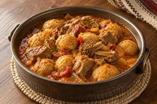 Daghabees (Wheat Dumplings in Meat Broth)