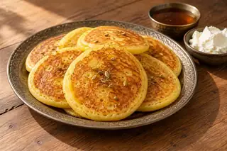 Chebab (Emirati Saffron Pancakes)
