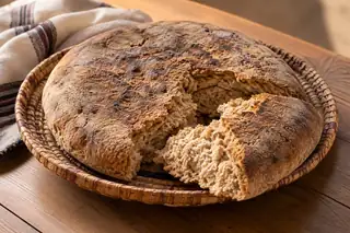 Khubz Malla (Ember-Baked Bread)