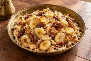 Marsa (Bread Mashed with Banana & Dates)