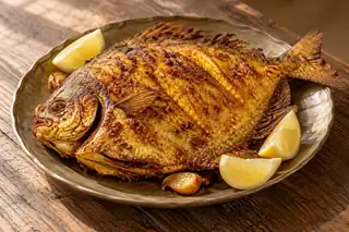 Fried Zubaidi (Kuwaiti Fried Pomfret)