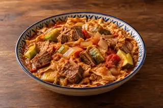 Gursan (Flatbread in Meat Stew)