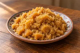 Khabeesa (Toasted Flour & Saffron Sweet)