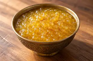 Sago (Saffron Sago Pudding)