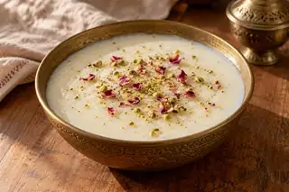 Farni (Rice Flour Pudding)