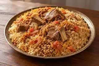 Mathlootha (Rice, Jareesh & Qursan Platter)