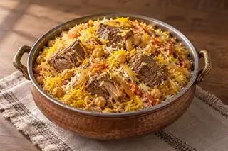 Qabooli (Emirati Layered Lamb Rice)