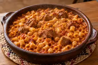 Mbakbaka (Libyan One-Pot Pasta)