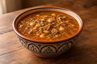 Harira (Moroccan Tomato & Lentil Soup)