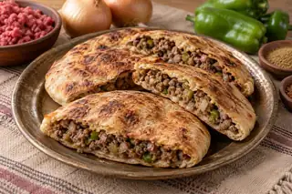 Hawawshi (Egyptian Meat-Stuffed Bread)