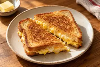 Pan-Toasted Egg & Cheese Sandwich