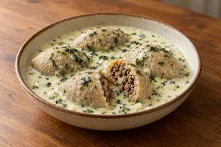 Kibbeh Labanieh (Kibbeh in Yogurt Sauce)