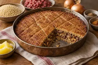 Kibbeh Bil Sanieh (Baked Kibbeh)